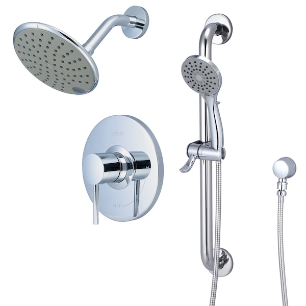 Pioneer Industries Single Handle Shower Trim Set in Chrome TD-4MT330-ADA - main
